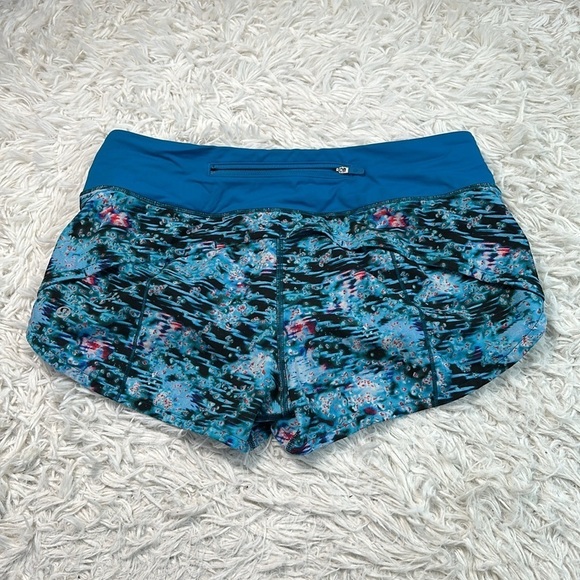 Lululemon Speed Up Short *2.5" Quick Start Multi / Hawaiian Blue - Picture 4 of 6